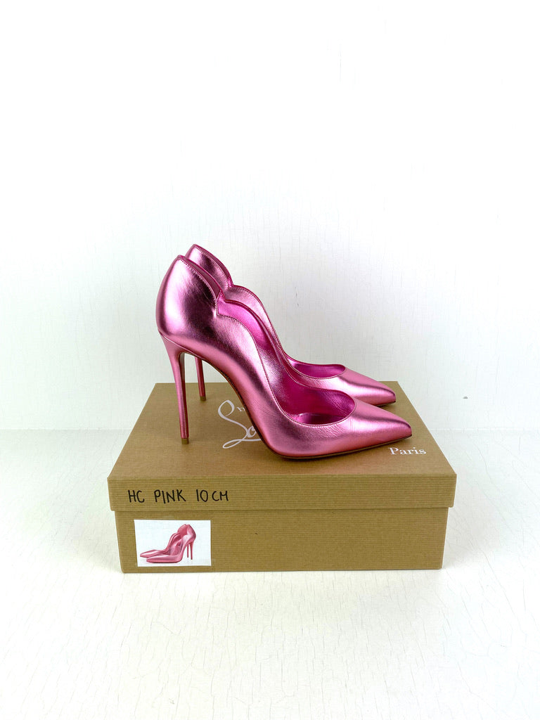 Christian Louboutin - Hot Chic 100 Patent Kid Laminato/Lining (Pink) - Str 39,5