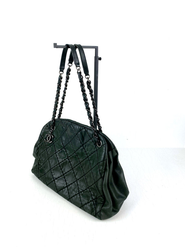 Chanel Mademoiselle Bowling Bag - Mørkegrå