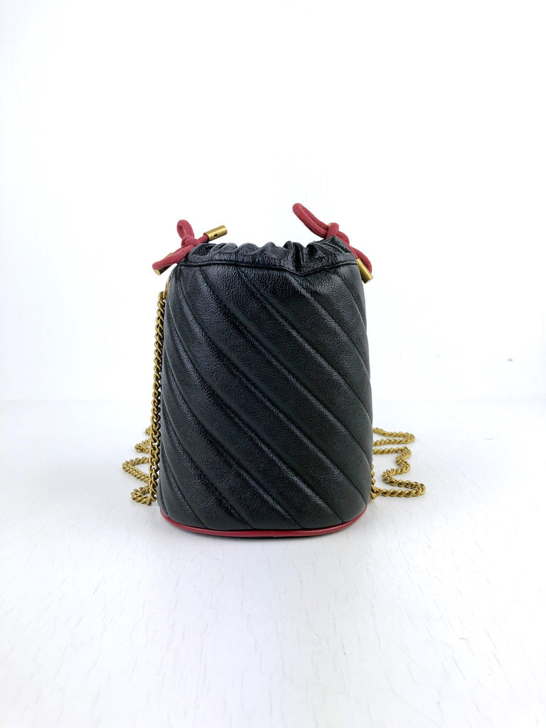 Gucci GG Marmont Mini Bucket - Sort