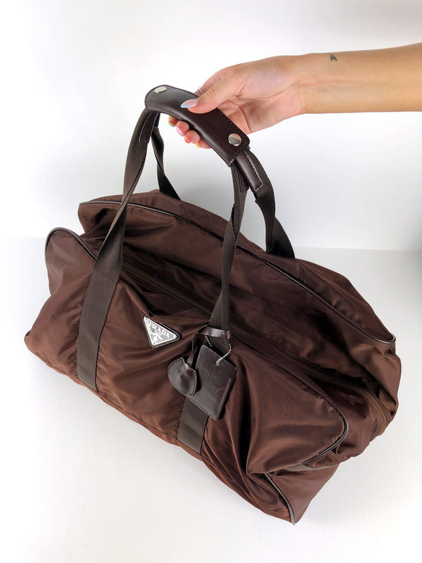 Prada Weekend Taske Brun