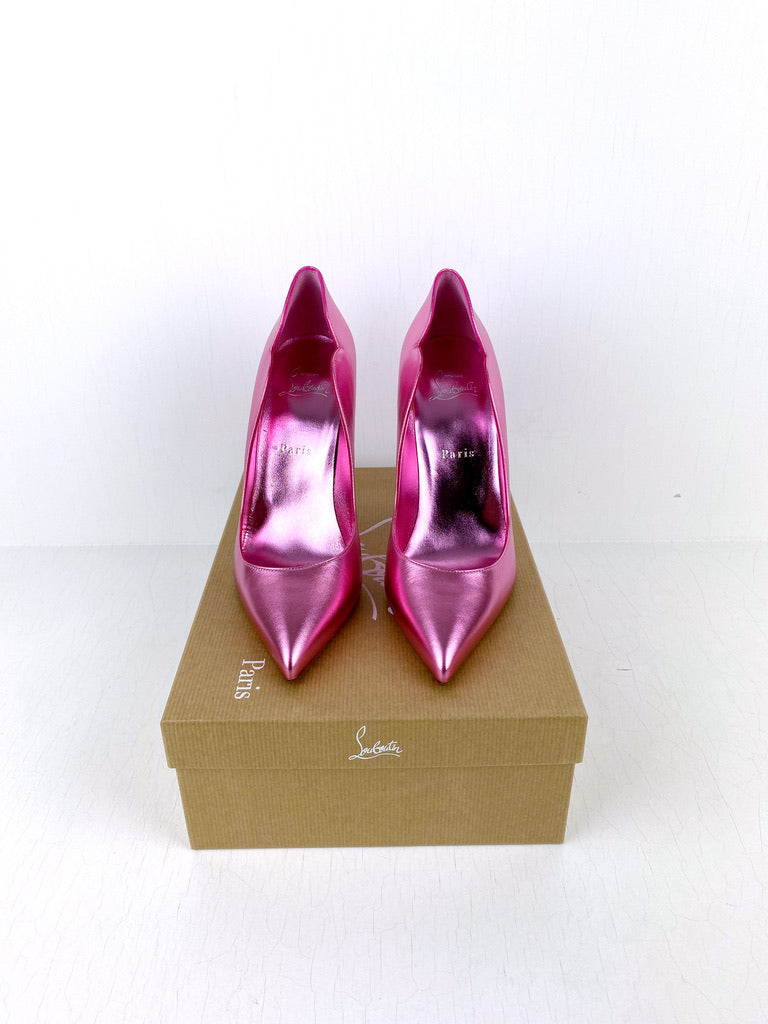 Christian Louboutin - Hot Chic 100 Patent Kid Laminato/Lining (Pink) - Str 39,5