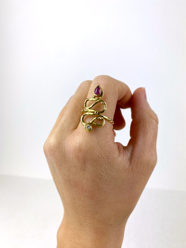 Josephine Bergsøe Ring - Str 59 - (Nypris ca 15.000 kr)