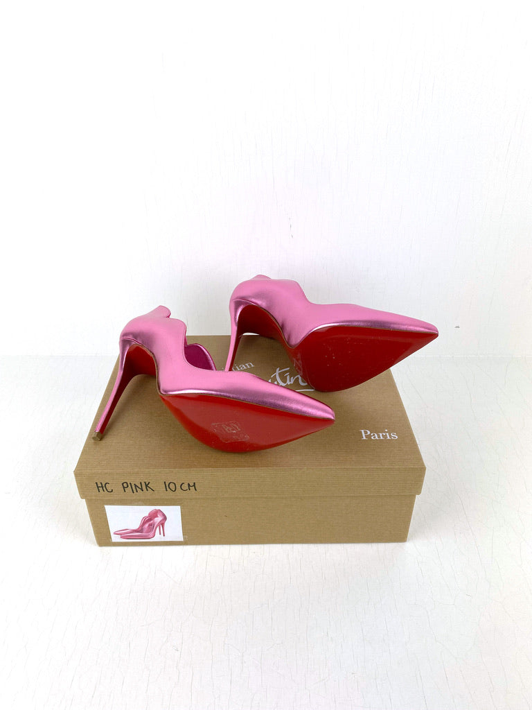 Christian Louboutin - Hot Chic 100 Patent Kid Laminato/Lining (Pink) - Str 39,5