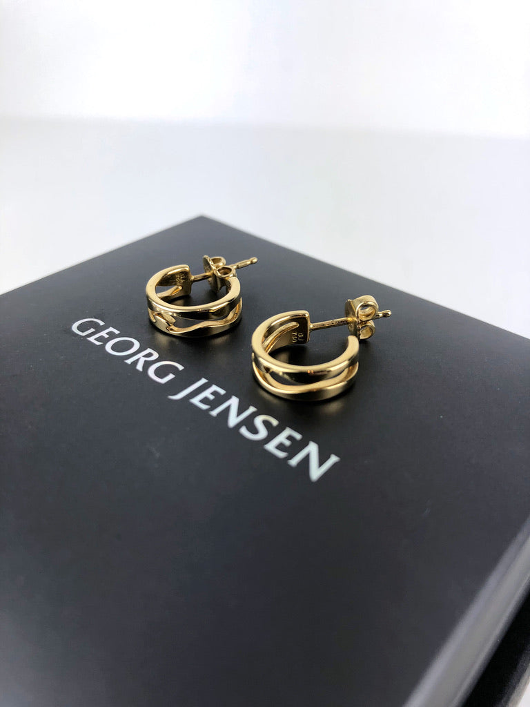 Georg Jensen Fusion Øreringe Små (Nypris Ca 9.500 kr)