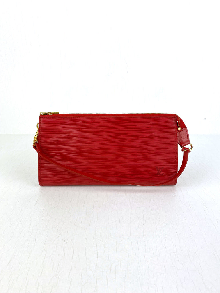 Louis Vuitton Epi Pochette Taske - Rød