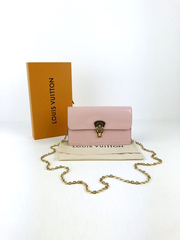 Louis Vuitton Cherrywood Chain Wallet Taske - Lyserød