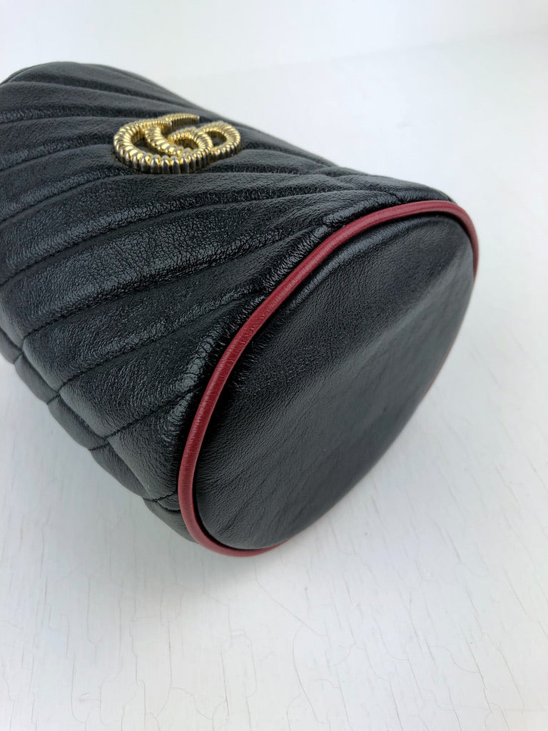 Gucci GG Marmont Mini Bucket - Sort