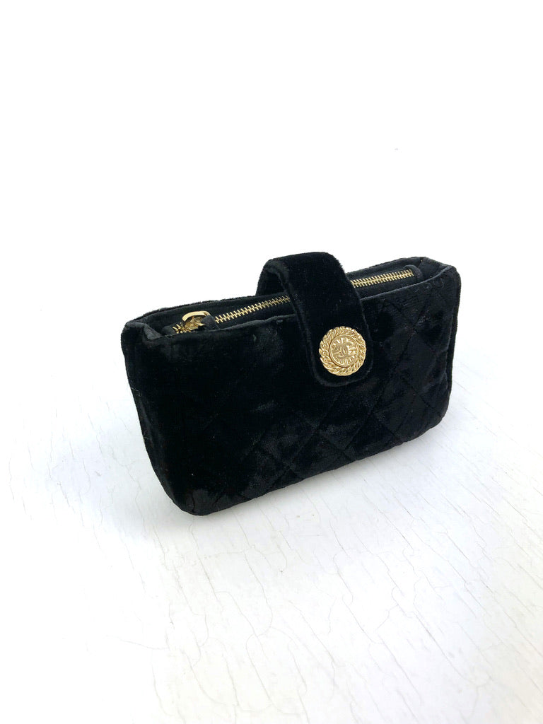 Chanel Pung - Sort Velour