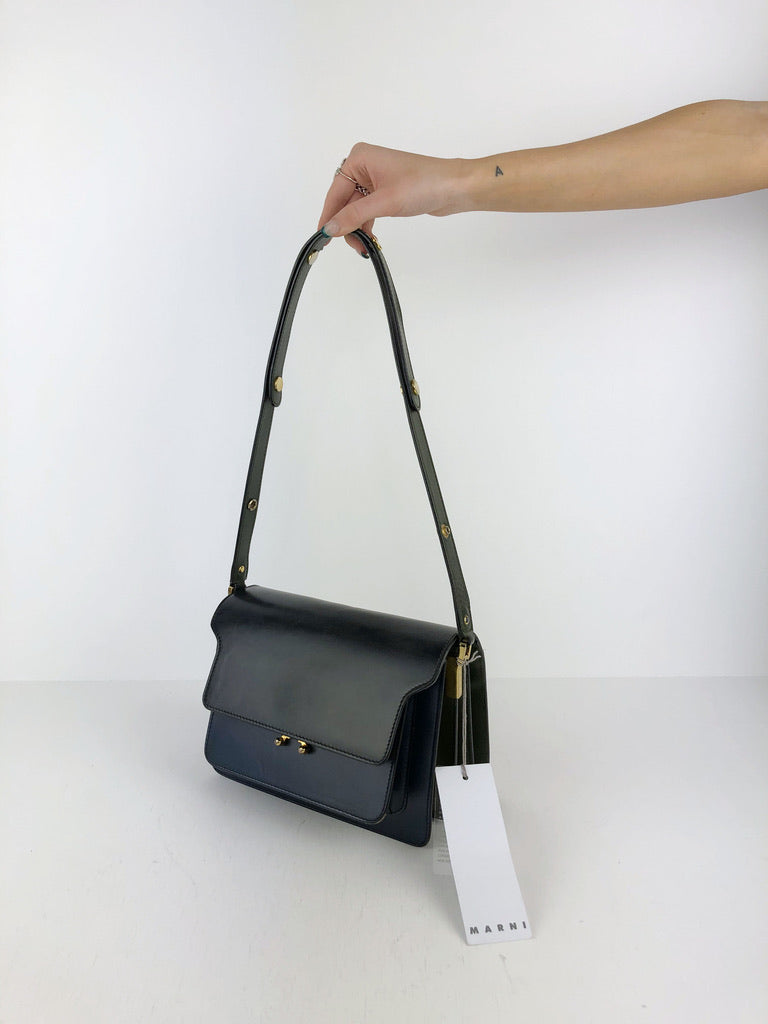 Marni Medium Trunk Bag Blå/Grøn