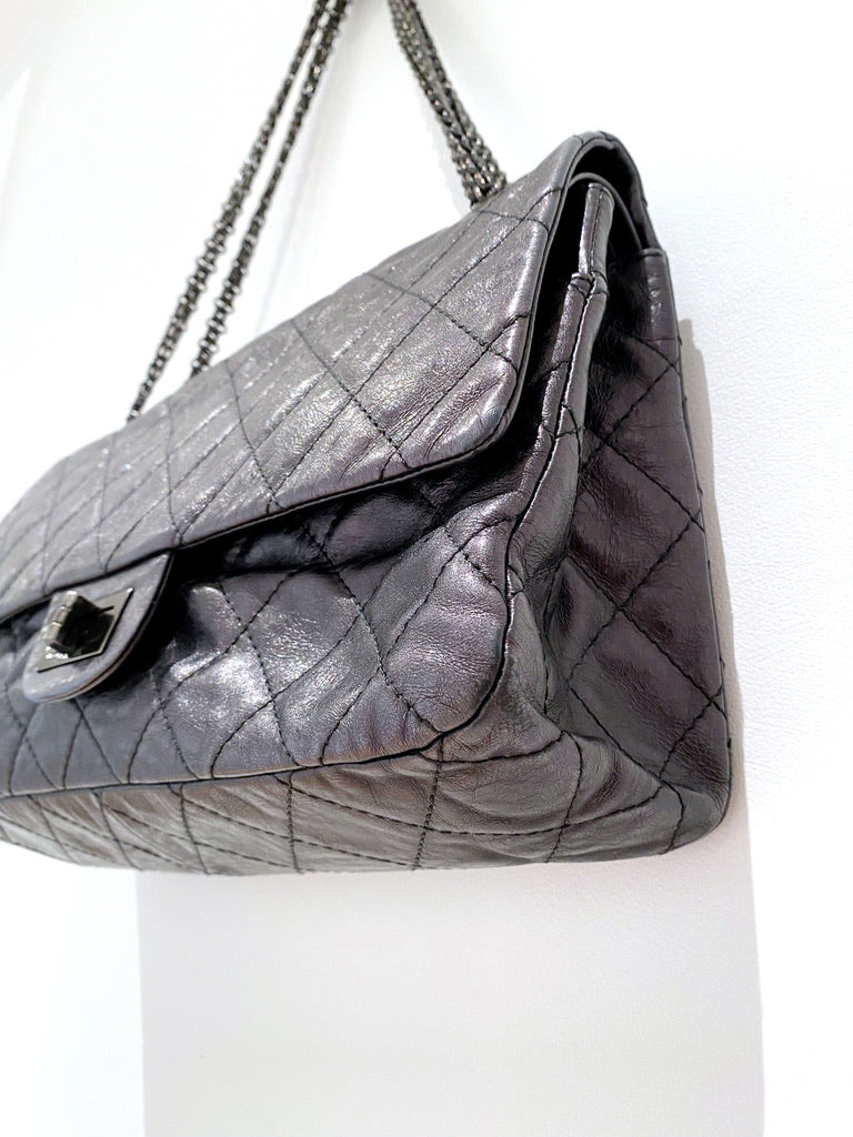 Maxi 2.55 Handbag - Farve Grå-sort