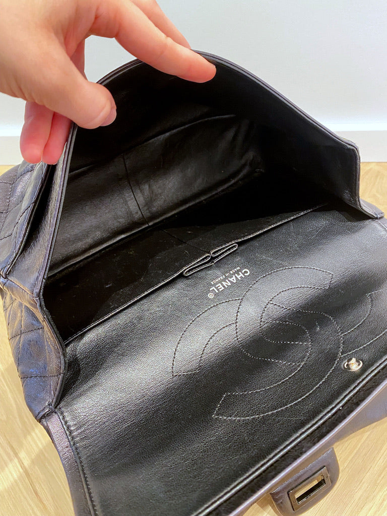Maxi 2.55 Handbag - Farve Grå-sort