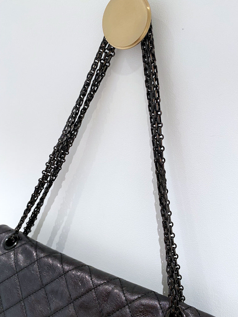 Maxi 2.55 Handbag - Farve Grå-sort