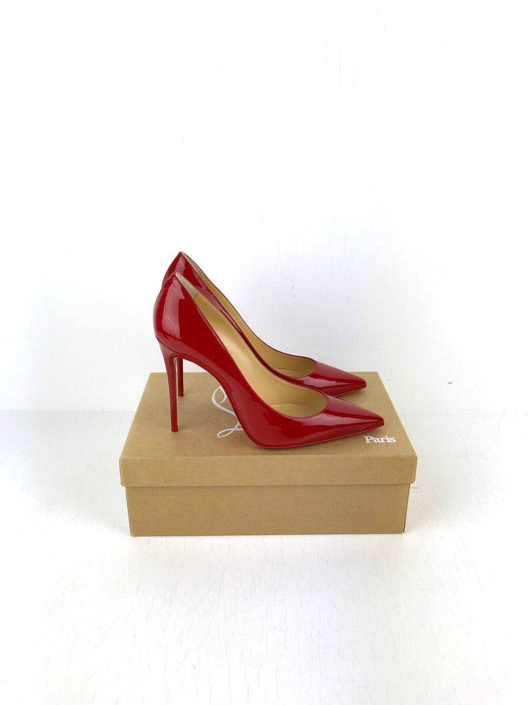 Christian Louboutin Kate 100 Stiletter - Str 39 (Rød)