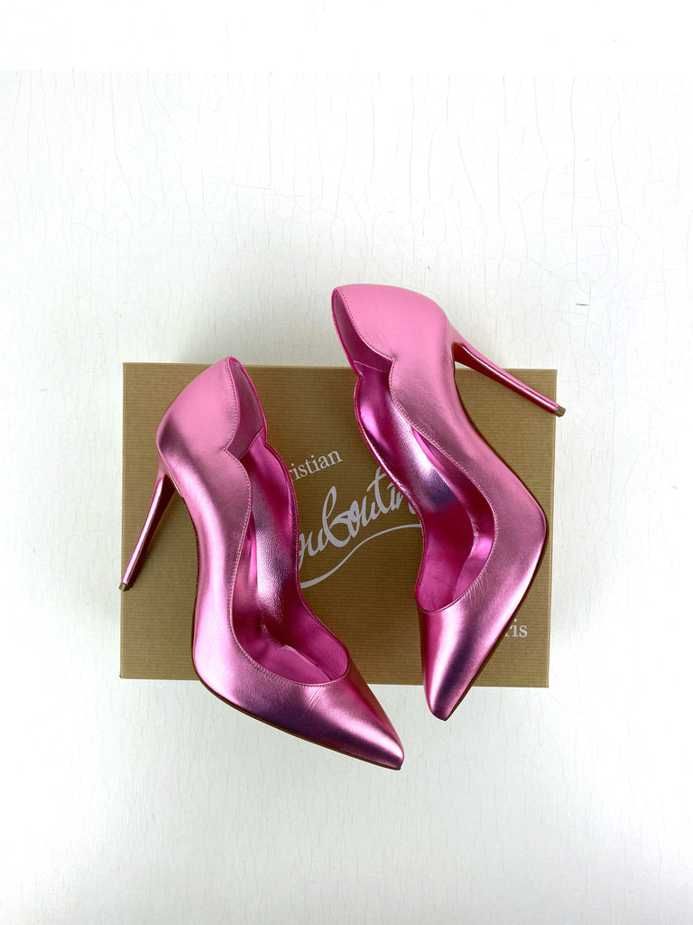 Christian Louboutin - Hot Chic 100 Patent Kid Laminato/Lining (Pink) - Str 39,5