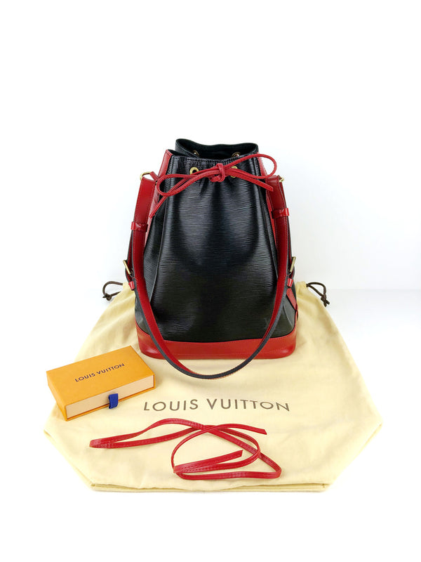 Louis Vuitton Epi Noé Taske - Sort/Rød