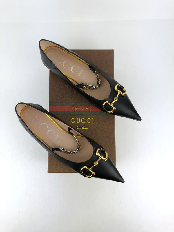 Gucci leather ballet flat with Horsebit - Str 41