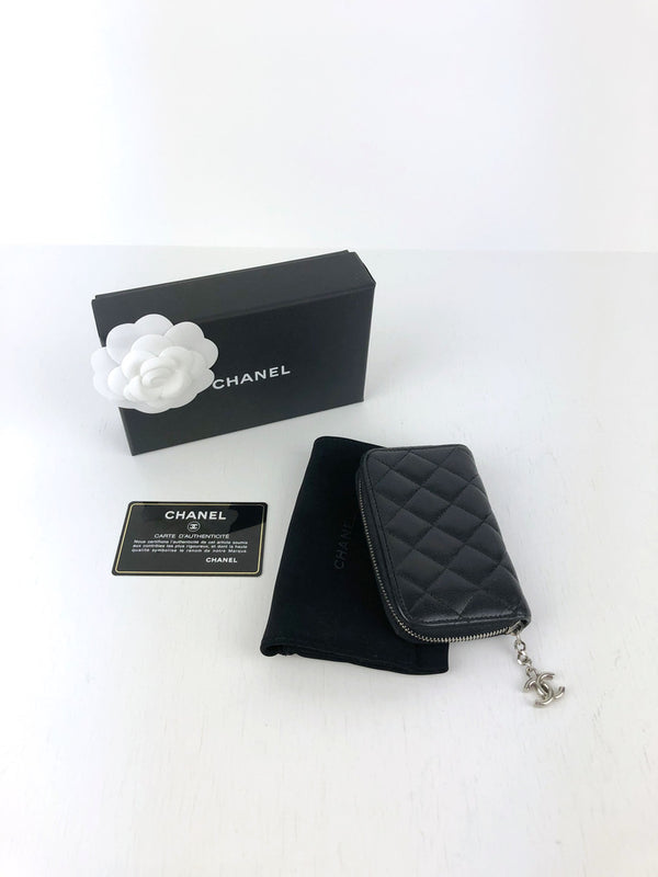 Chanel Zip Wallet/Lille pung sort
