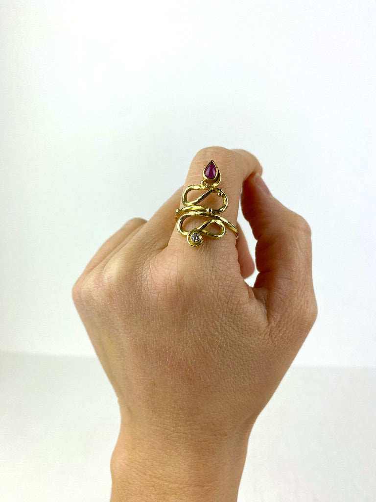 Josephine Bergsøe Ring - Str 59 - (Nypris ca 15.000 kr)