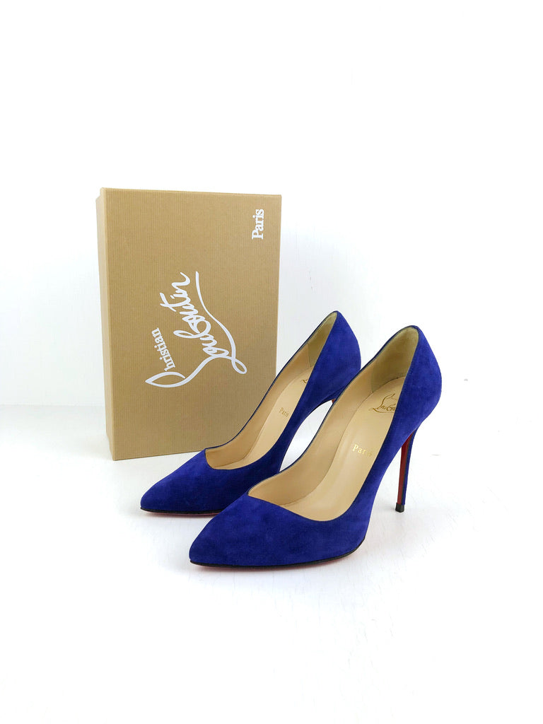 Christian Louboutin Stiletter - Str 39,5 - Blå