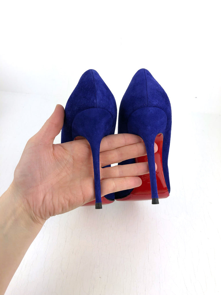 Christian Louboutin Stiletter - Str 39,5 - Blå