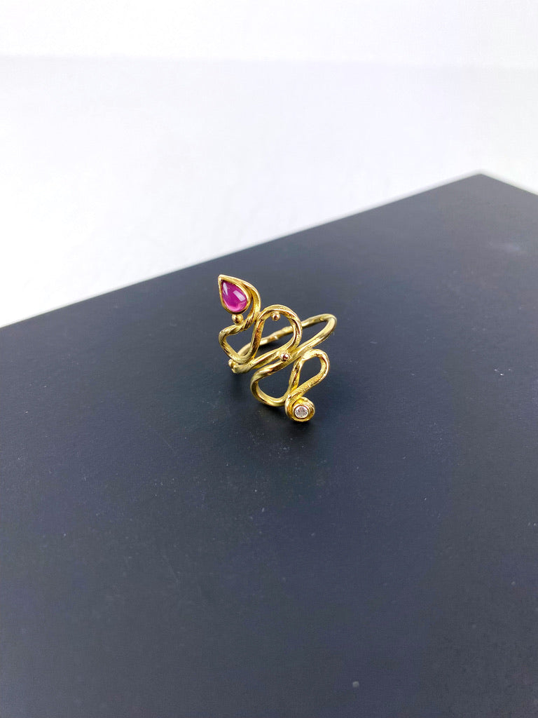Josephine Bergsøe Ring - Str 59 - (Nypris ca 15.000 kr)