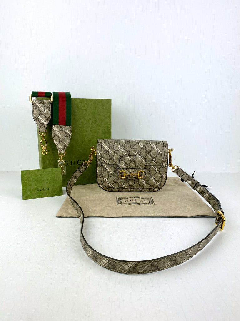 Gucci X Balenciaga Monogram Bag - (Nypris 18.750 kr)