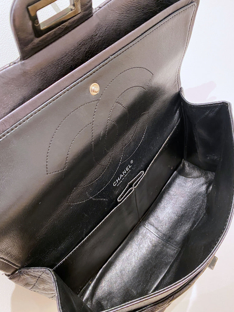 Maxi 2.55 Handbag - Farve Grå-sort