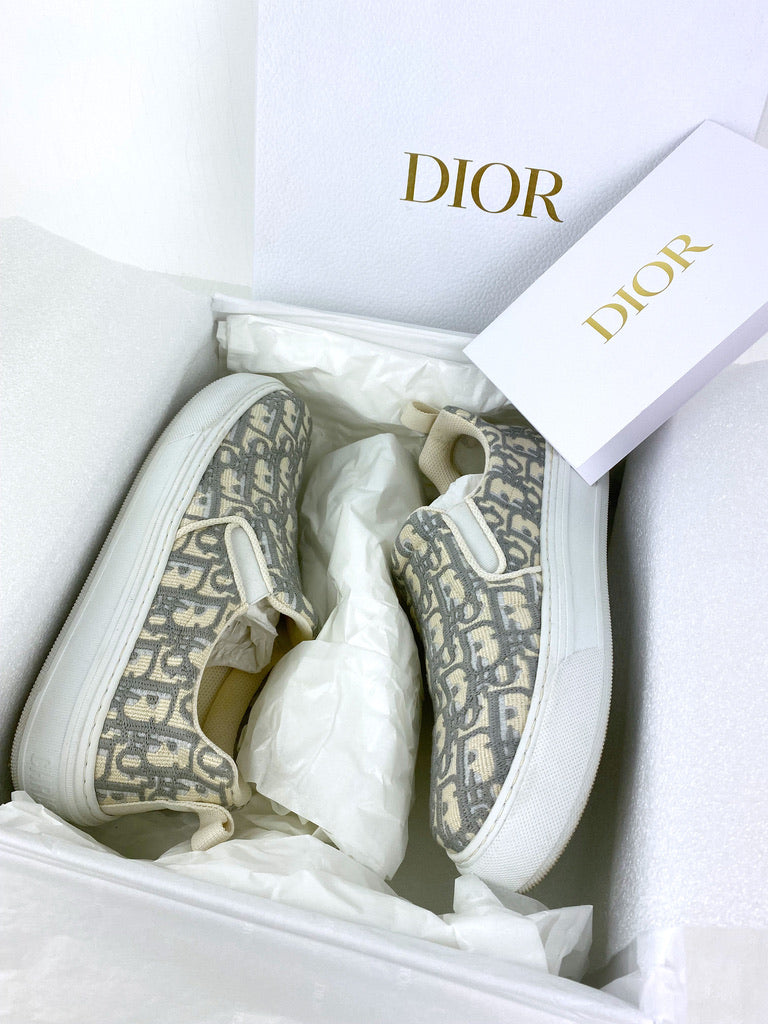 Dior Solar Grey Stone Sneakers - Str 38 - (Nypris ca 6300 kr)