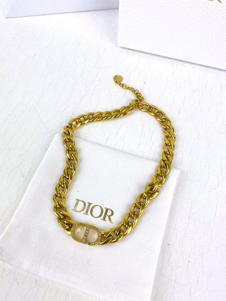 Dior Necklace/Halskæde - (Nypris ca 5.150 kr/690 Euro)