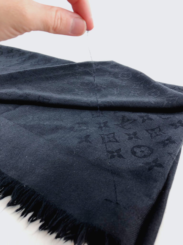 Louis Vuitton Monogram Shawl/stort tørklæde - Sort