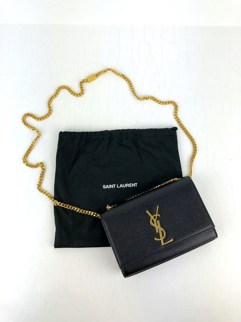 Saint Laurent So Kate Small Taske - Sort Med Guldhardware