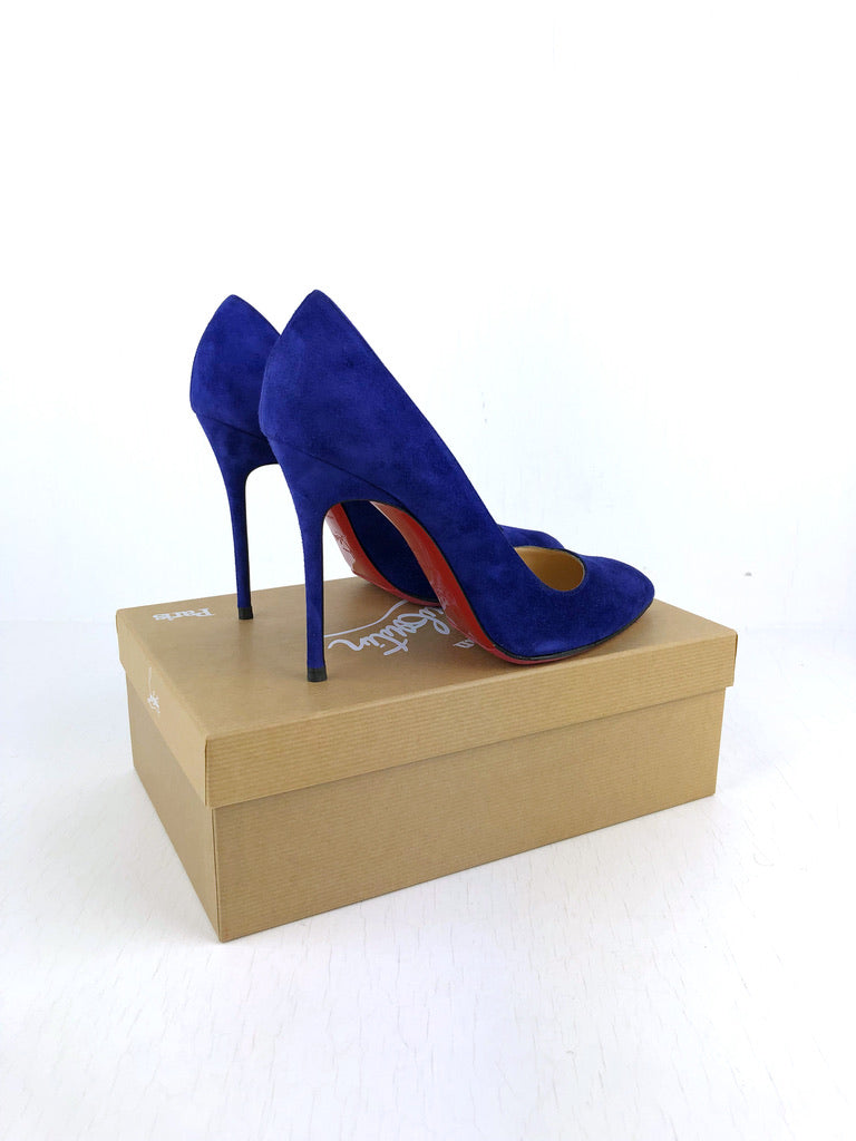 Christian Louboutin Stiletter - Str 39,5 - Blå