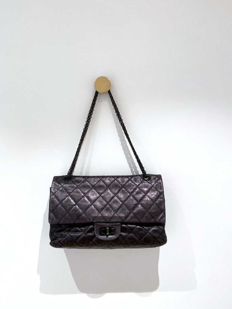 Maxi 2.55 Handbag - Farve Grå-sort