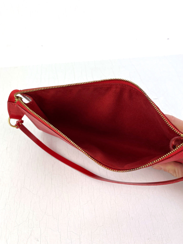 Louis Vuitton Epi Pochette Taske - Rød