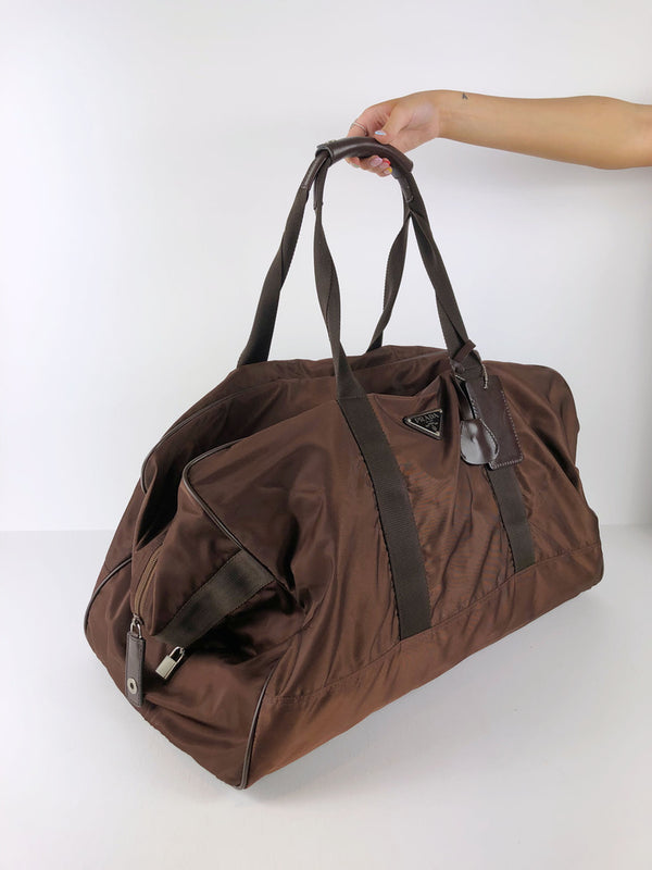 Prada Weekend Taske Brun