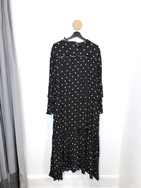 Month Of May Long Dress/Kjole Med Prikker- Str M/L