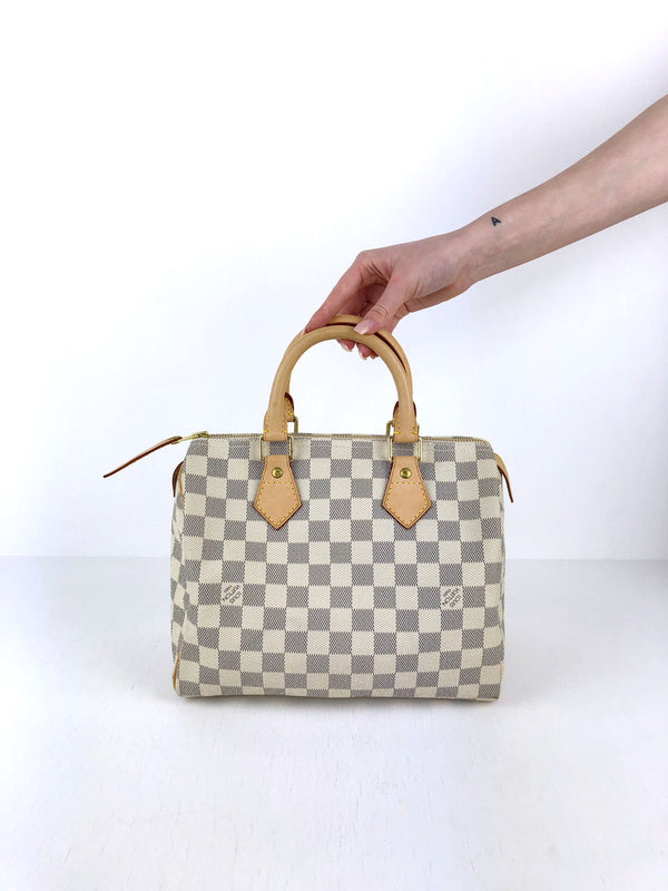 Louis Vuitton Damier Azur Speedy 25 Taske