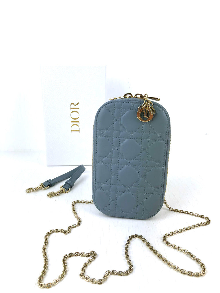 Dior Lille Taske/Lady Dior Phone Holder