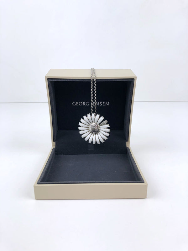 Daisy'/ Marguerite Lang kæde med Vedhæng