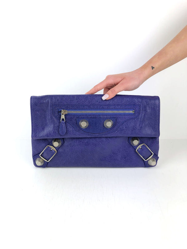 Balenciaga Envelope Clutch - Lilla