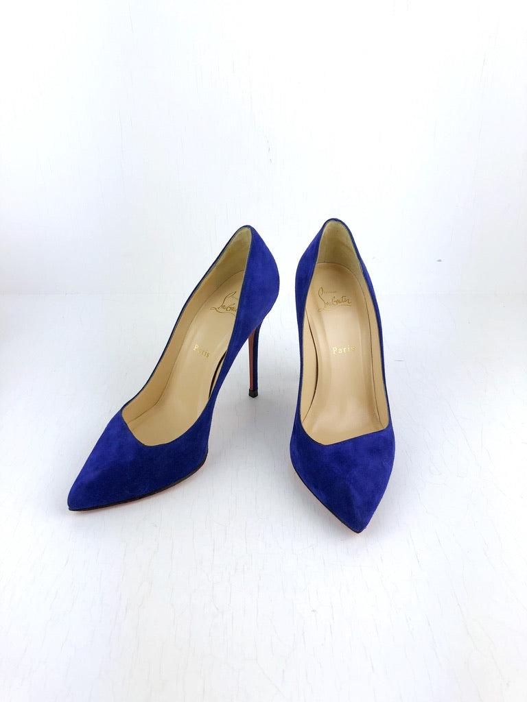 Christian Louboutin Stiletter - Str 39,5 - Blå