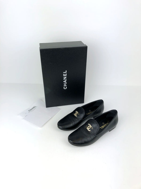 Chanel Loafers/Sko - Str 38 (Små i størrelsen)