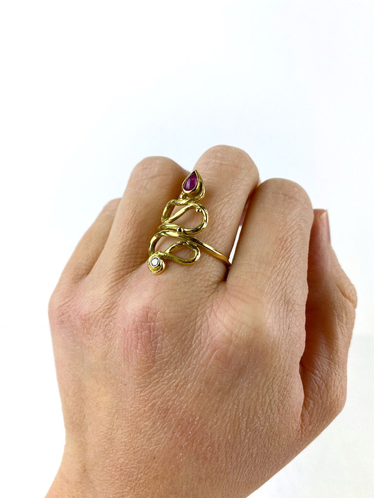 Josephine Bergsøe Ring - Str 59 - (Nypris ca 15.000 kr)
