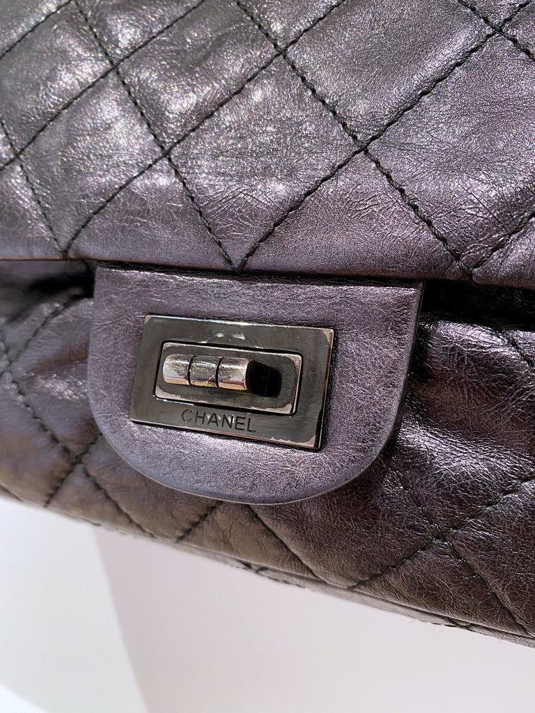 Maxi 2.55 Handbag - Farve Grå-sort