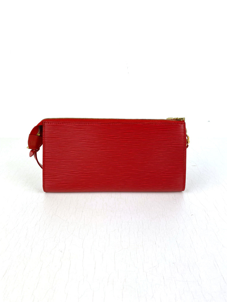 Louis Vuitton Epi Pochette Taske - Rød