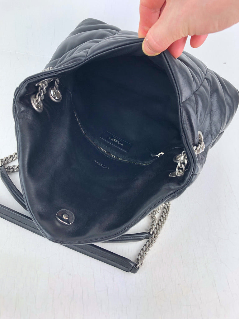 Saint Laurent Puffer Small Bag/Taske - Sort