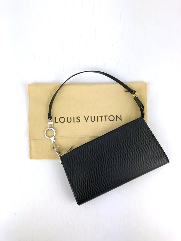 Louis Vuitton Epi Pochette Taske - Sort