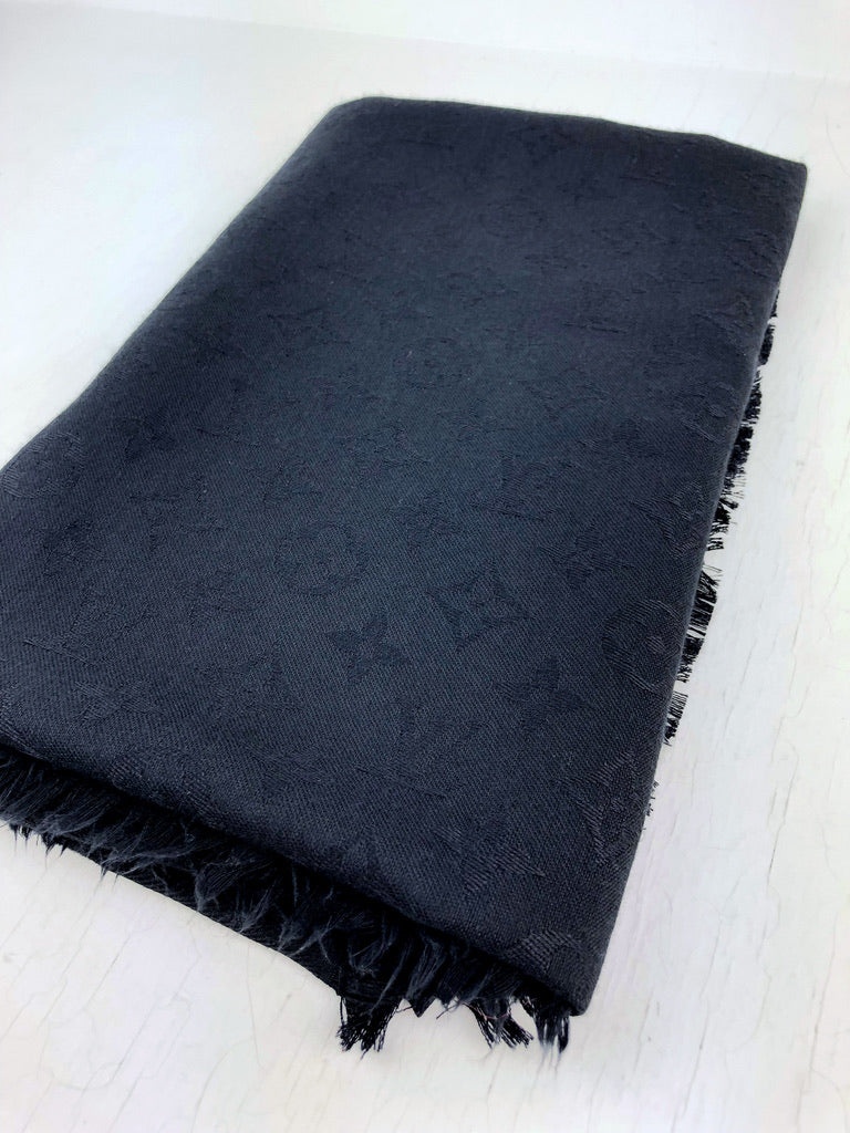 Louis Vuitton Monogram Shawl/stort tørklæde - Sort