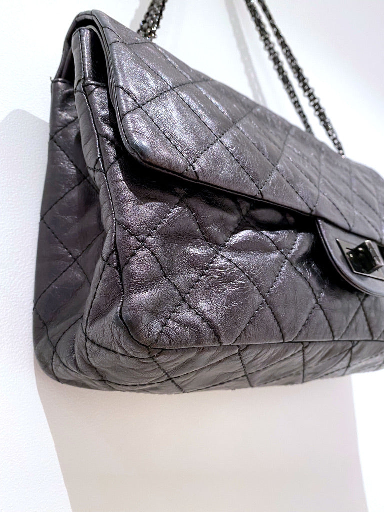 Maxi 2.55 Handbag - Farve Grå-sort