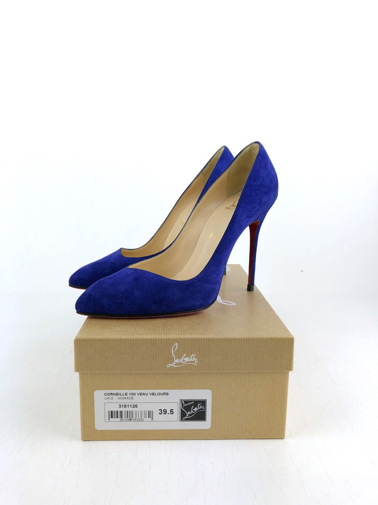 Christian Louboutin Stiletter - Str 39,5 - Blå